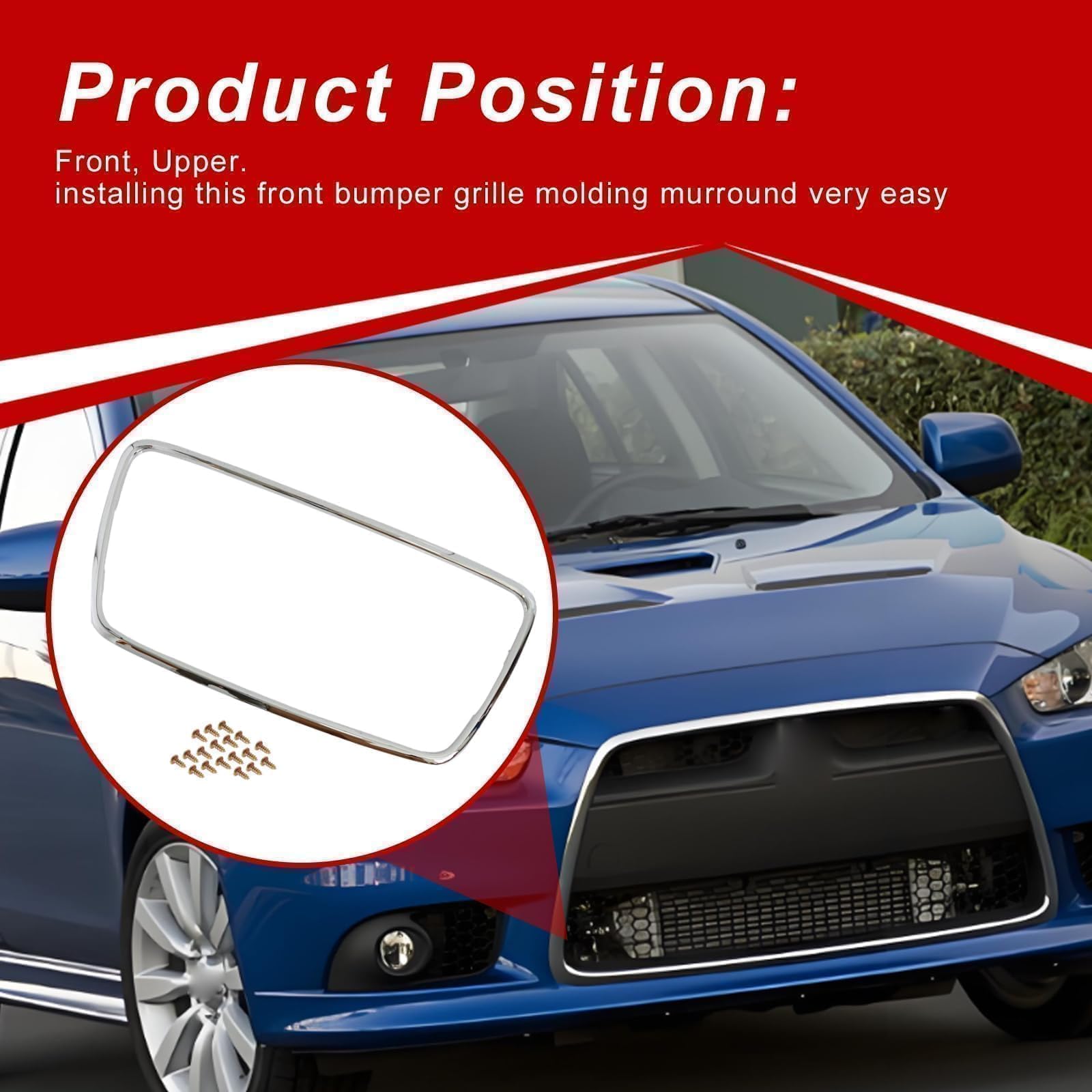 Amazon.com: SecosAutoparts Grille Frame Surround Front Compatible